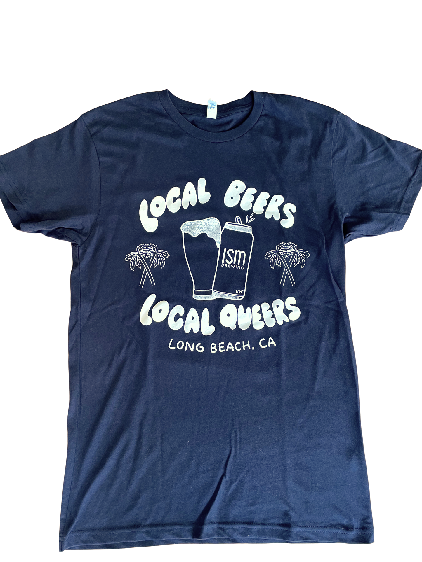Local Beers Local Queers T-Shirt - Dark Navy