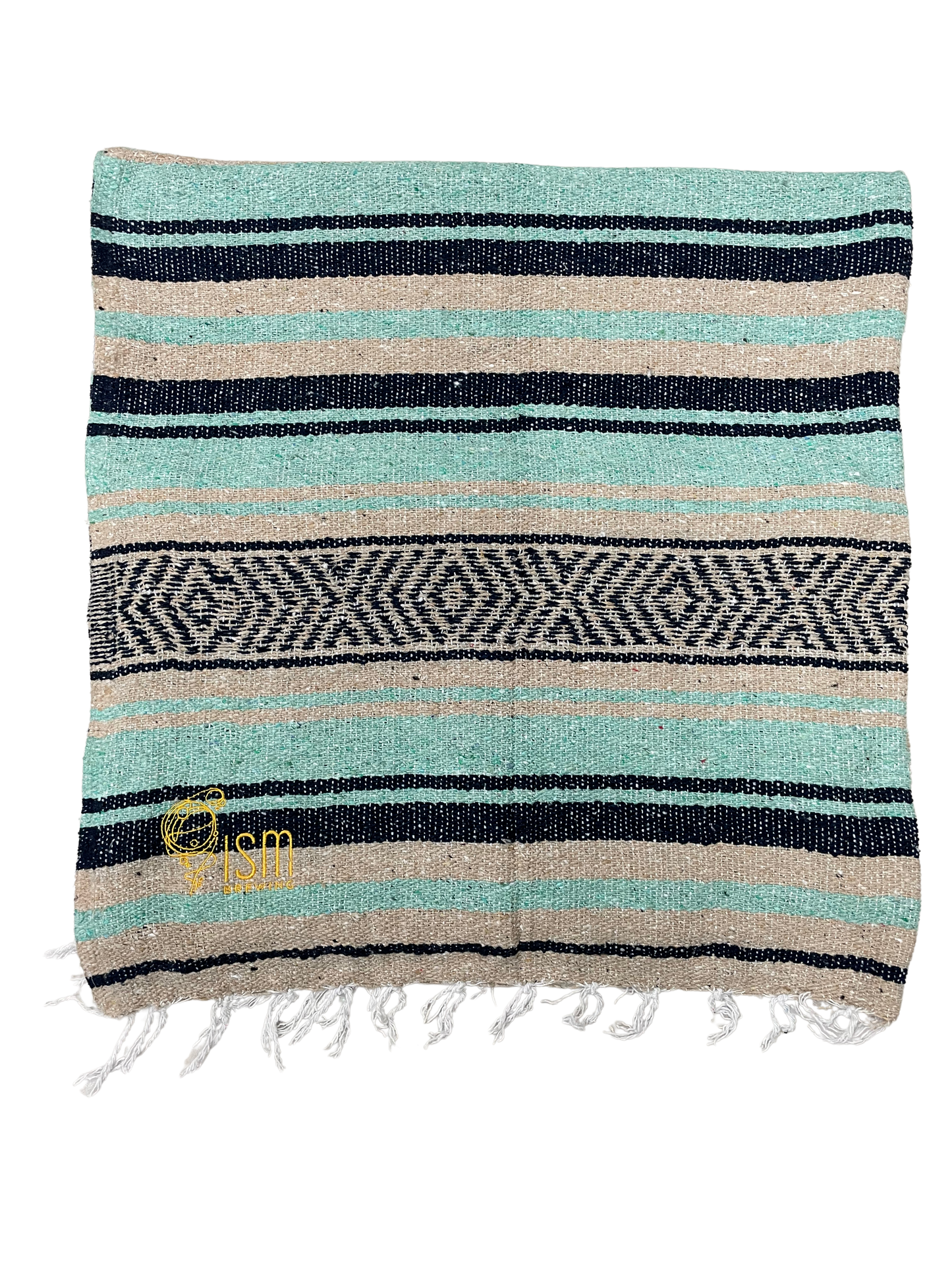 Mint Tan Navy ISM Blanket