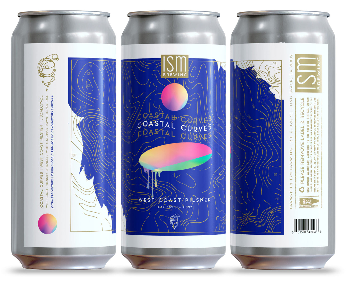 Coastal Curves - West Coat Pilsner - 4 pack