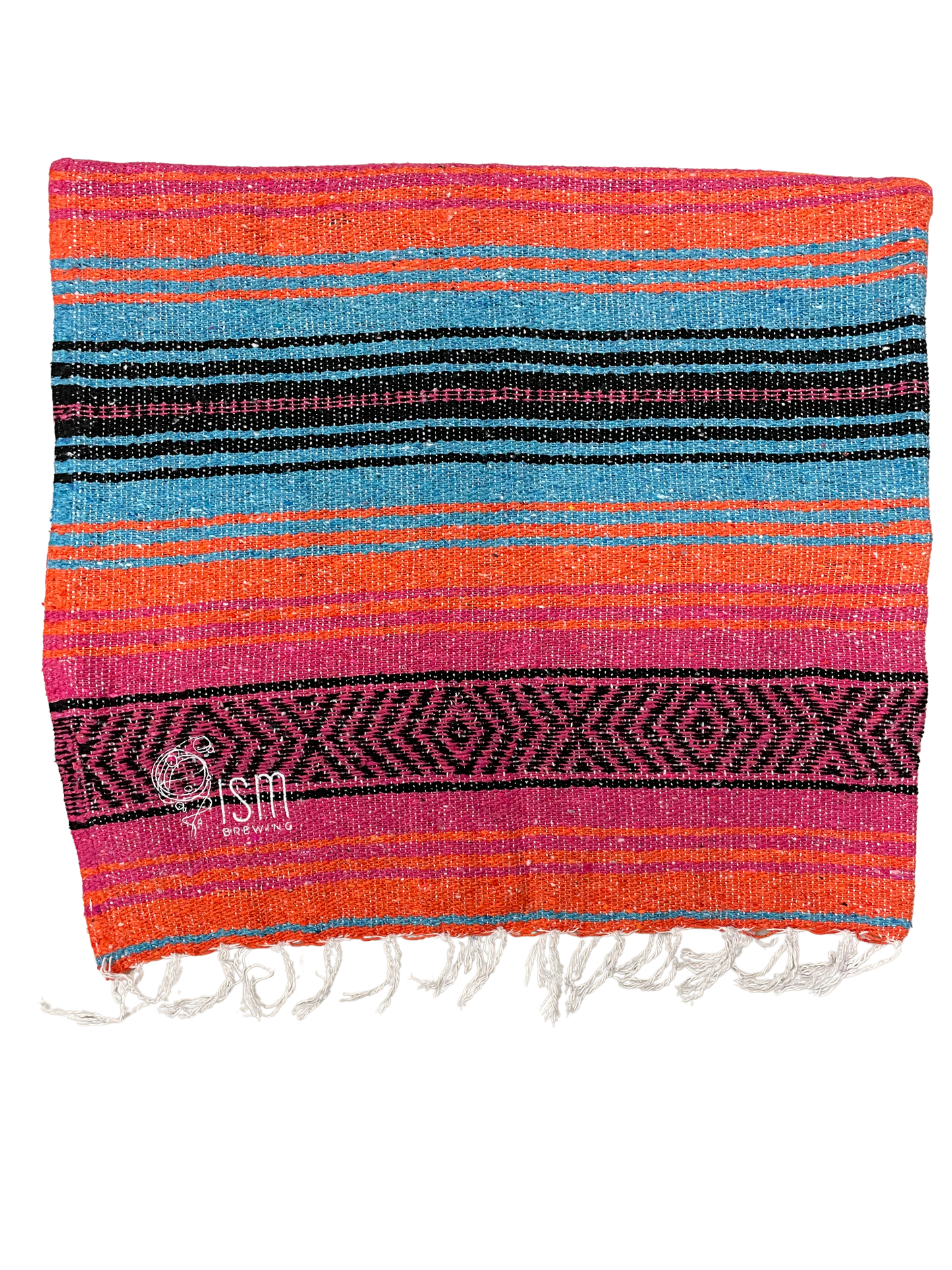Turquoise Coral Orange ISM Blanket